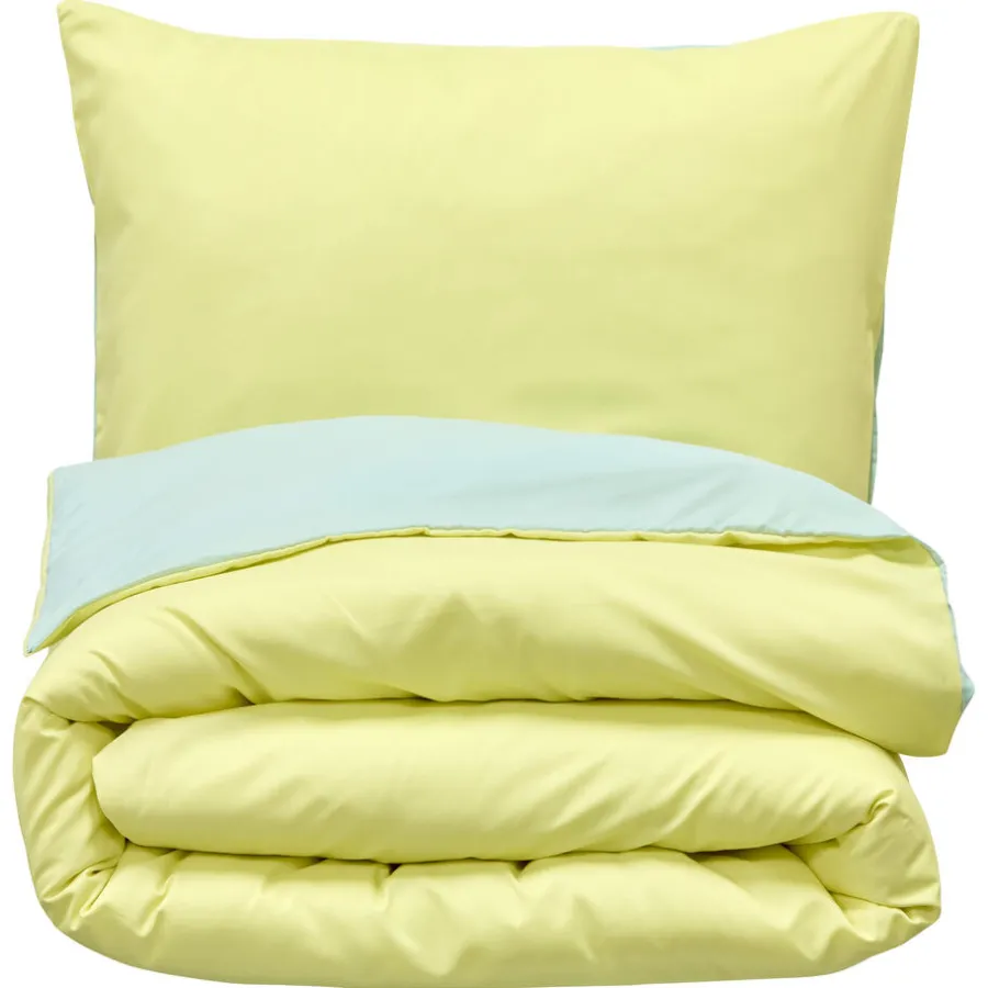 Kwantum Beddengoed*Dekbedovertrek Aila Geel - 200x220 Cm 200X220CM