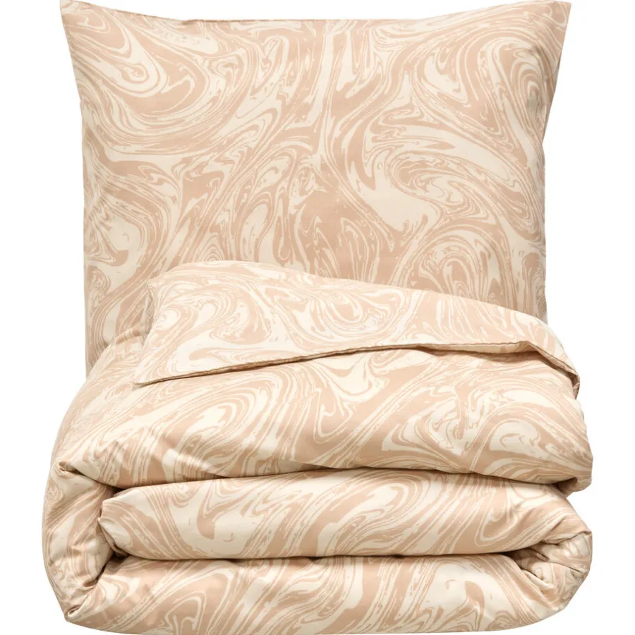 Kwantum Dekbedovertrekken|Beddengoed*Dekbedovertrek Marble Soft Pink 140x220 Cm