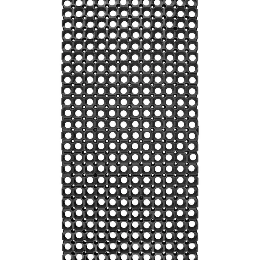 Kwantum Deurmatten*Deurmat Rubber Zwart 50x100 Cm 050X100CM
