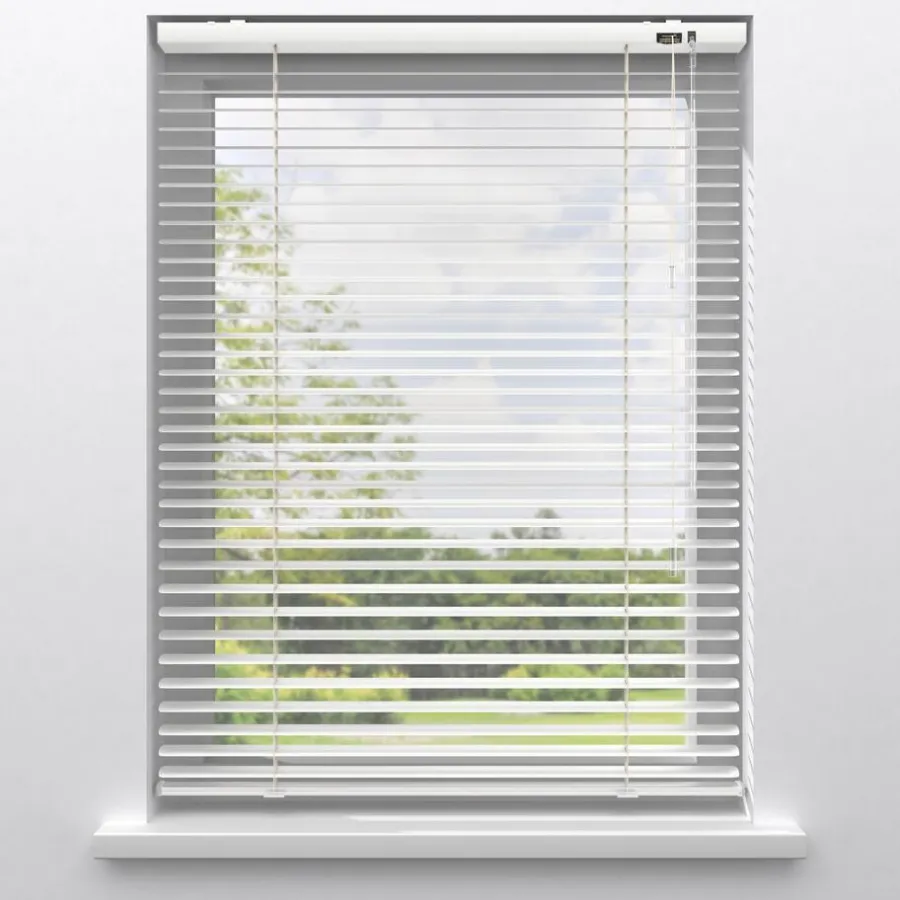 Kwantum Aluminium Jaloezieën|Jaloezieën*Fenstr Aluminium Jaloezie Dane 25mm Offwhite