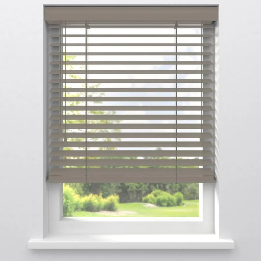 Kwantum Aluminium Jaloezieën|Houten Jaloezieën*Fenstr Bamboe Jaloezie Tijl 65mm Grijs