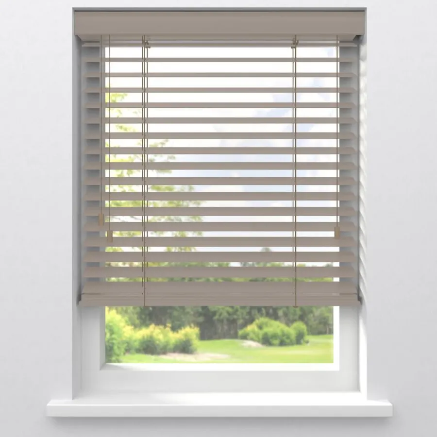 Kwantum Aluminium Jaloezieën|Houten Jaloezieën*Fenstr Bamboe Jaloezie Tijl 65mm Zand
