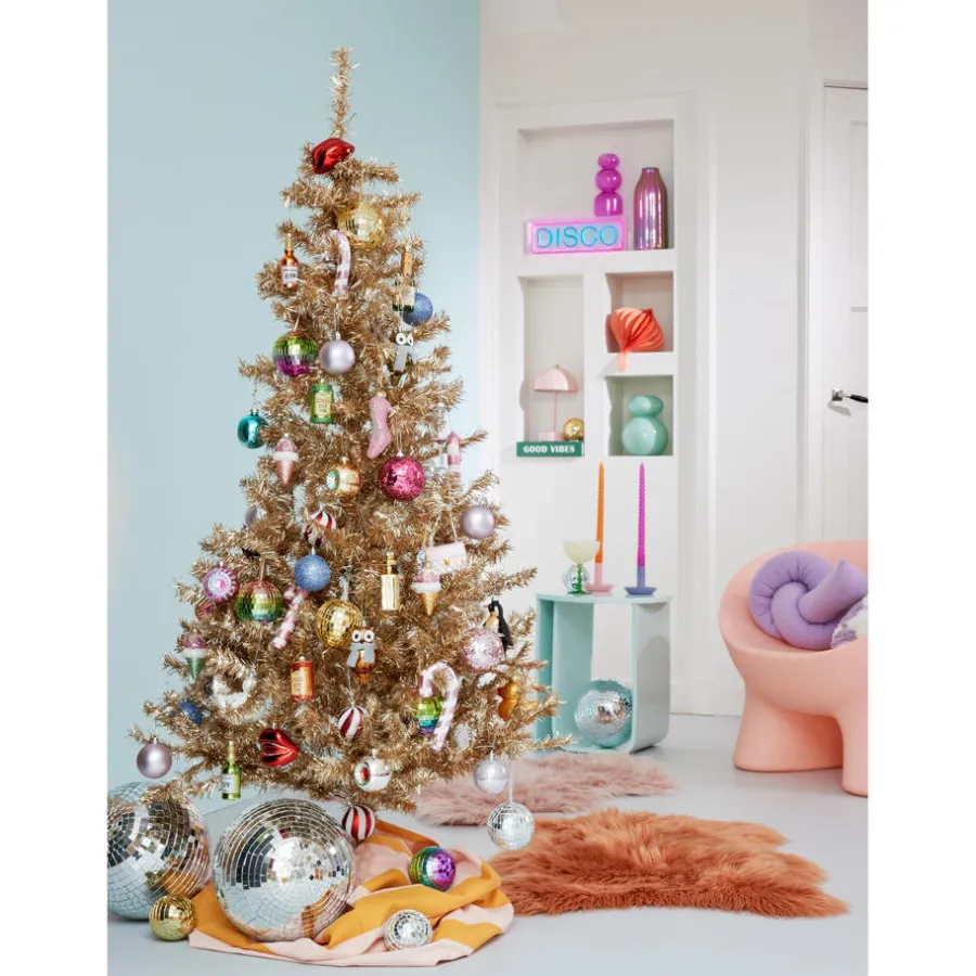 Kwantum Kerstdecoratie*Hanger Discobal - 3 Stuks Zilver