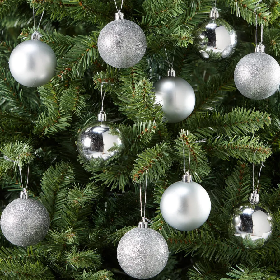 Kwantum Kerstballen & Kerstornamenten*Kerstbal 10 Stuks Zilver