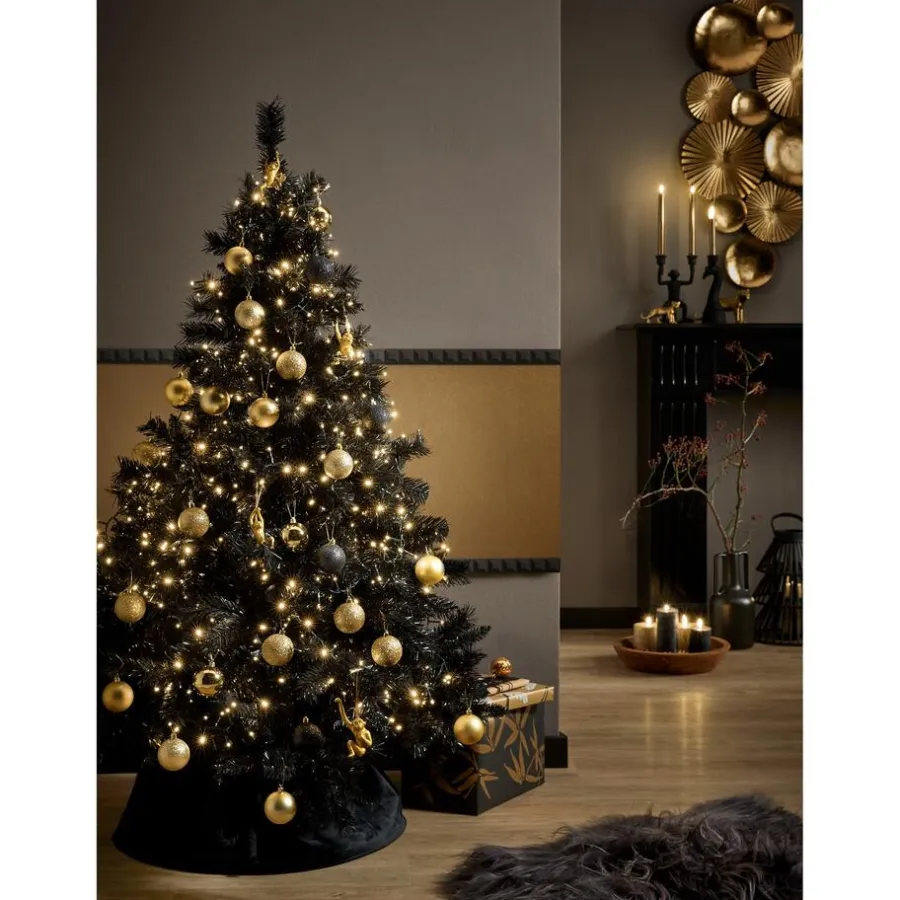 Kwantum Kerstboomrokken*Kerstboomrok Velours Zwart