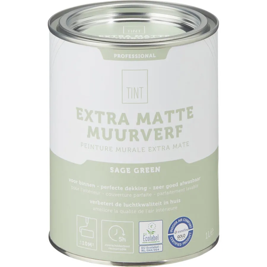 Kwantum Muurverf*Muurverf Professional Sage Green 1 L 1L