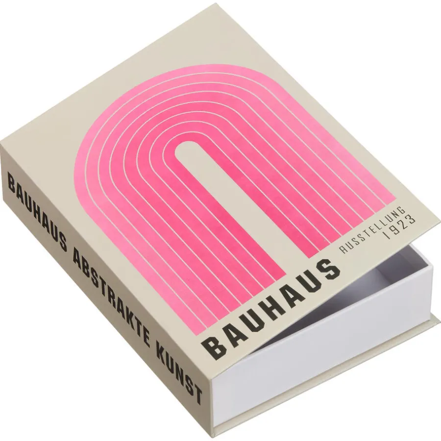 Kwantum Decoratieve Opbergdozen*Opbergboek Bauhaus Roze 16x23x5 Cm 16x23 Cm