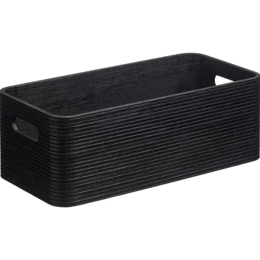 Kwantum Opbergkisten*Opbergkist Husum Zwart 38x17x12 Cm 38X17X12CM