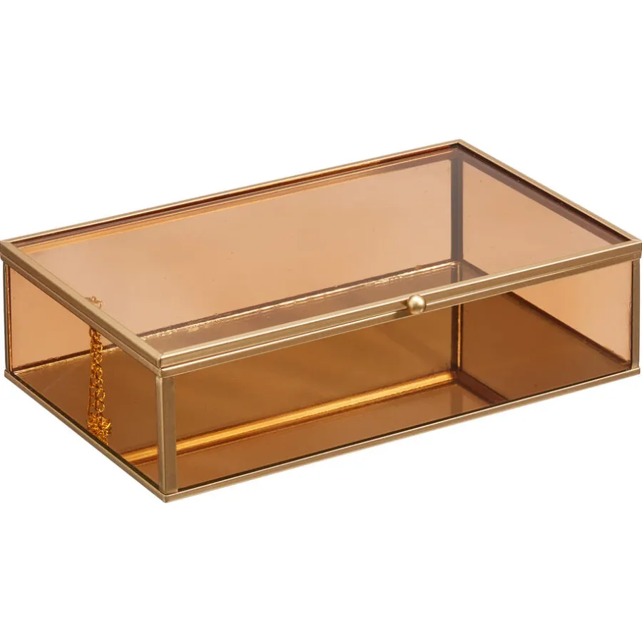 Kwantum Decoratieve Opbergdozen*Opbergkistje Caen Oranje 23x14 Cm 023X014CM