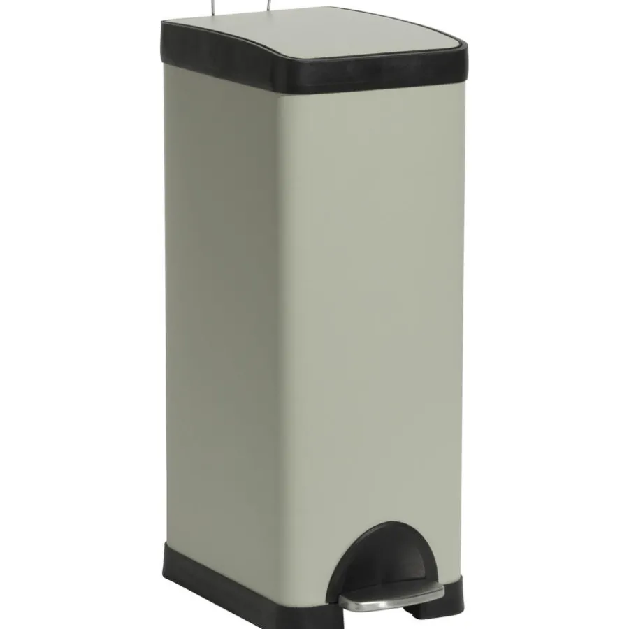 Kwantum Afvalbakken*Pedaalemmer Rechthoek 30 Liter Clay Greige