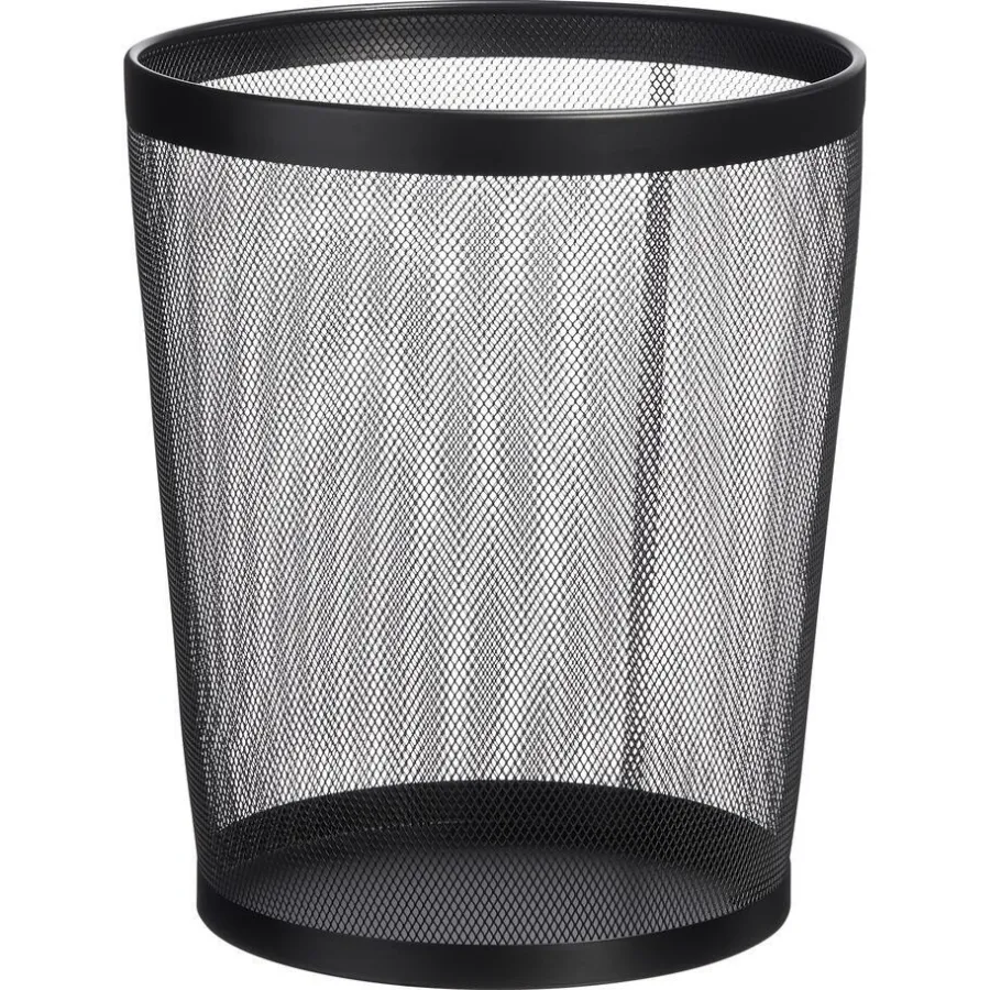 Kwantum Afvalbakken|Badkameraccessoires*Prullenmand Mesh 7 Liter Zwart