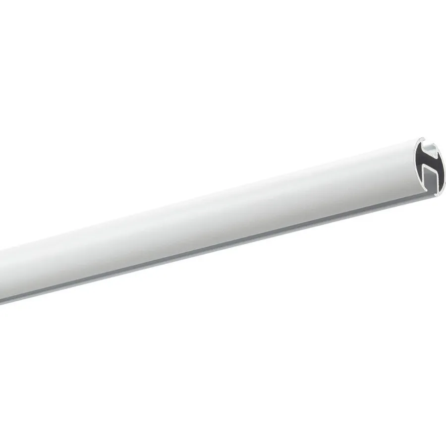 Kwantum Gordijnrails*Railroedeset 250 Cm Wit Metaal - Ø28mm 250CM