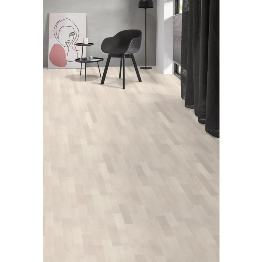 Kwantum Vinyl Vloeren*Vinyl Supreme Wit Eiken Je berekent hoeveel meters je nodig hebt door lengte en breedte in te vullen