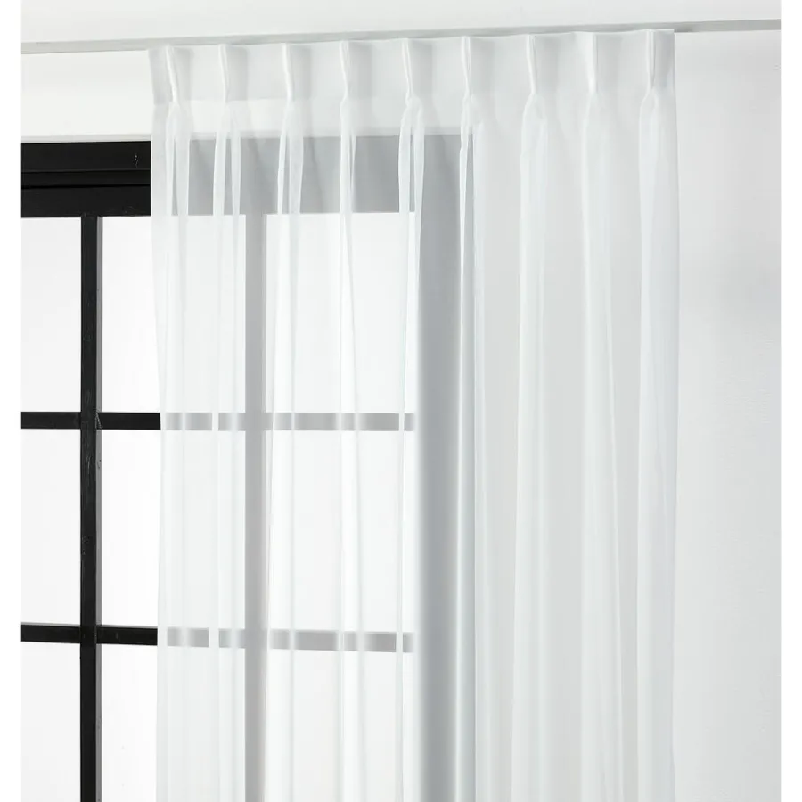 Kwantum Vouwgordijnen|Vitrages*Vitrage Silke Off-white