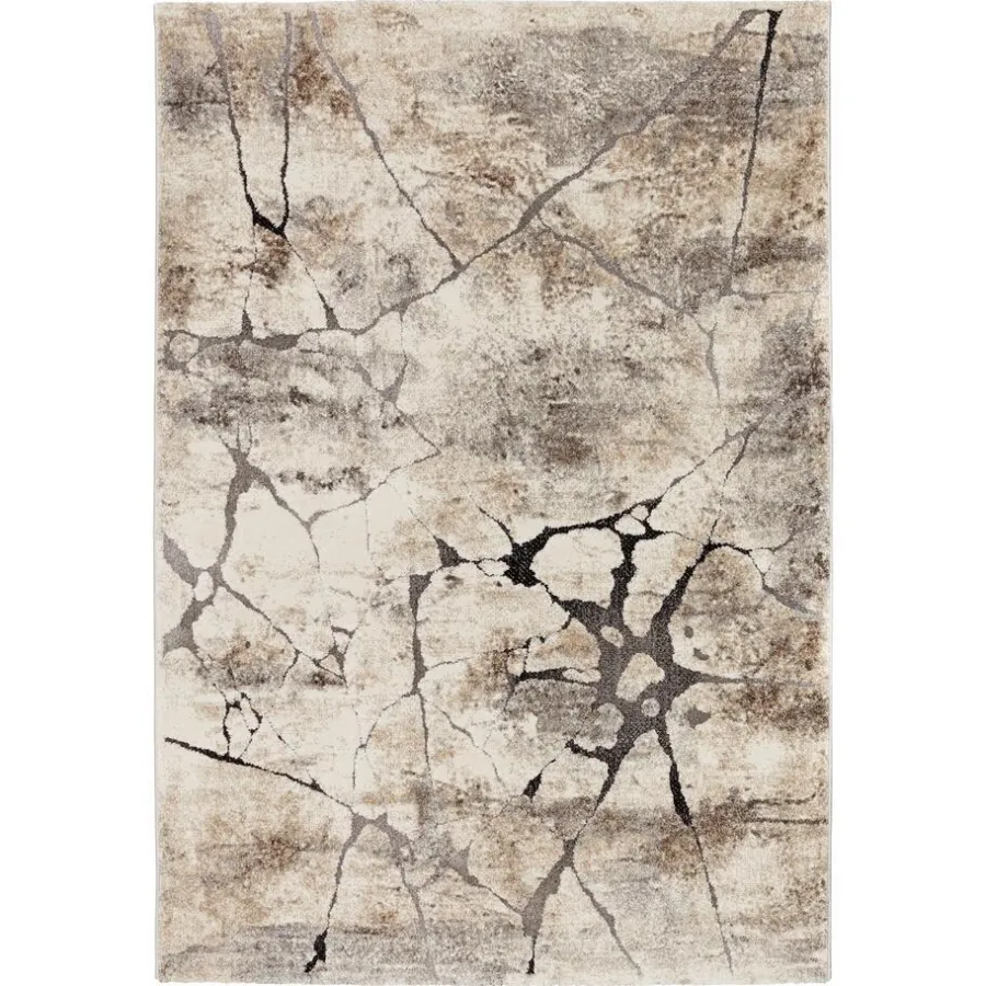 Kwantum Vloerkleden|Vloerkleden Woonkamer*Vloerkleed Impact Grijs 160x230 Cm