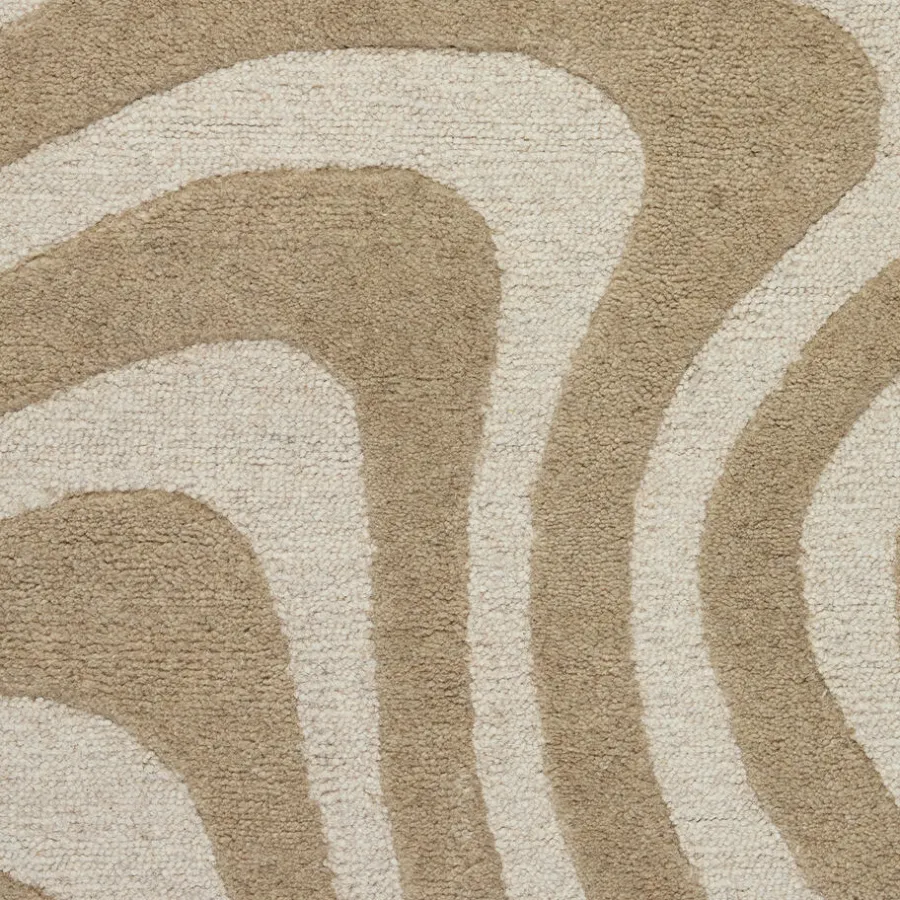 Kwantum Vloerkleden|Vloerkleden Woonkamer*Vloerkleed Sandbank Zand 200x300 Cm 200X300CM